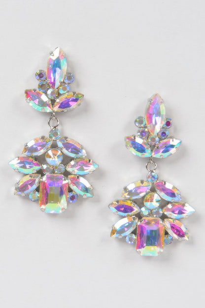 Multi Stone Party Earrings