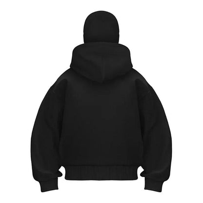 Zipped Faced Hoodie
