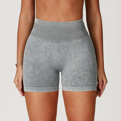 Cropped, Waist-cinching Yoga Shorts For Women