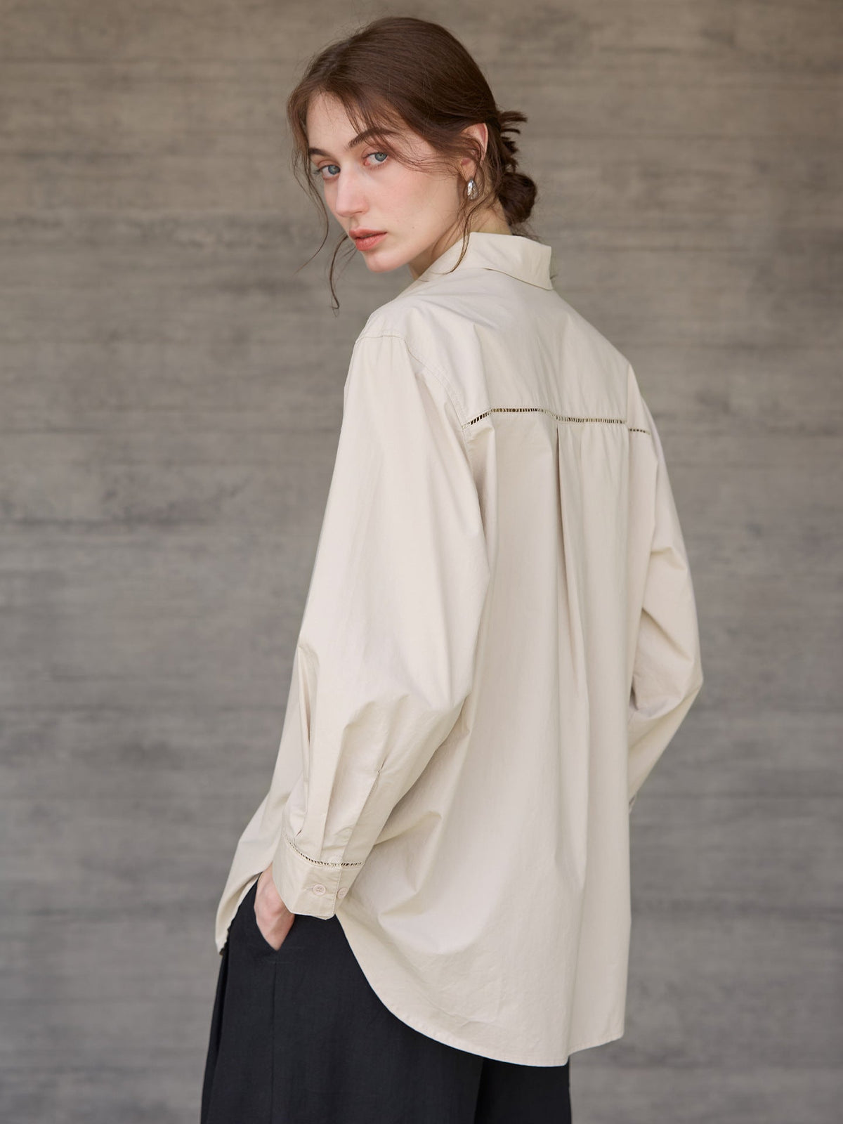 Relaxed Fit Pure Cotton Button-Down Shirt
