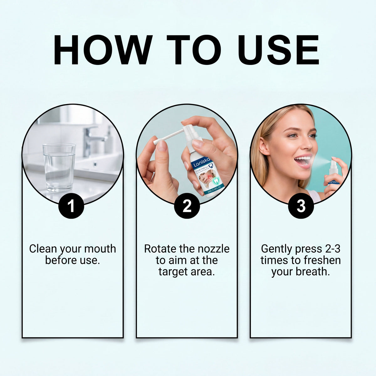 Oral Care Spray, 20ml, Oral Care Product for Daily Oral Care