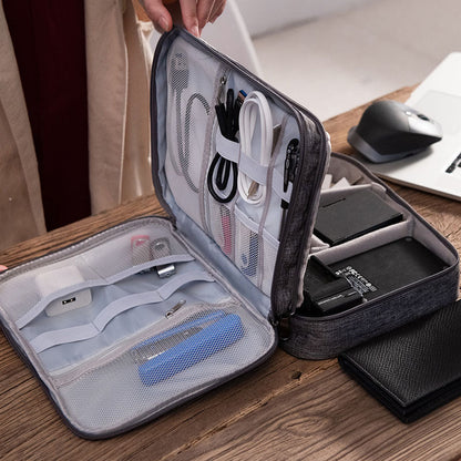Electronics Organizer Travel Cable Bag Waterproof Digital Accessories Case