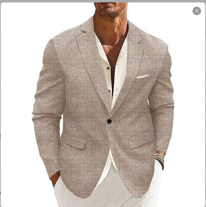 Mens Spring New Arrival Top Commuter Casual Blazer Mens Plus-Size British-style Suit For Men