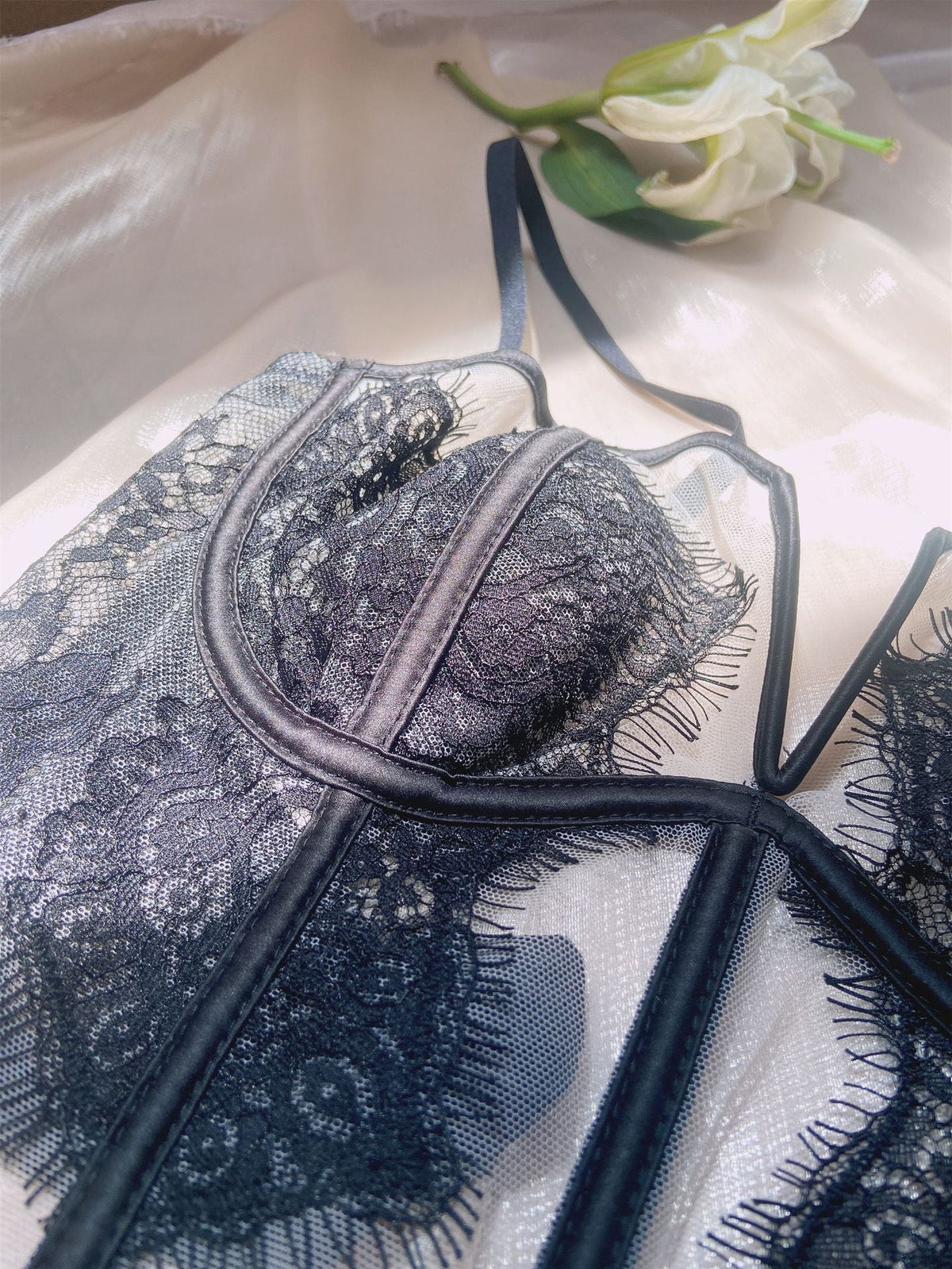 Fishbone Vest French Bra Tramsparent Yarn
