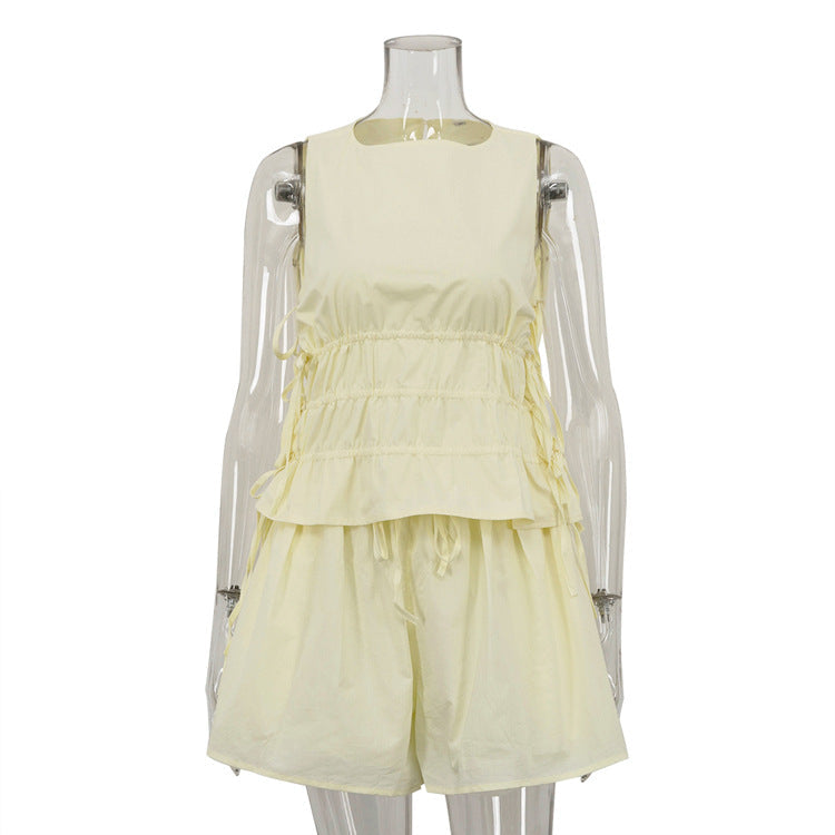 Womens Fashion Vest Top And Shorts Set