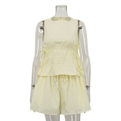 Womens Fashion Vest Top And Shorts Set