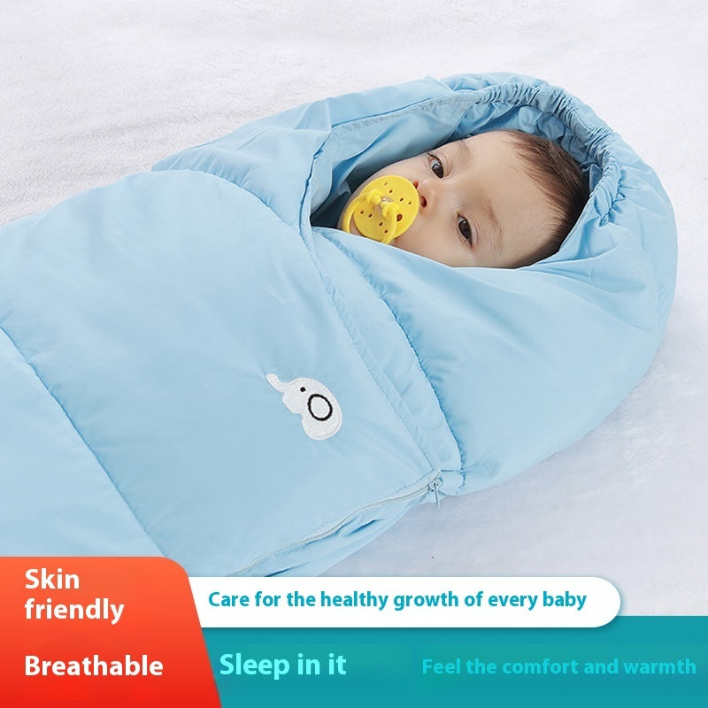 Baby Sleeping Bag Autumn And Winter Thick Down Anti Kick Duvet