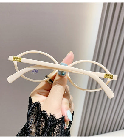 Retro Art Anti-blue Light Women's Myopia Glasses
