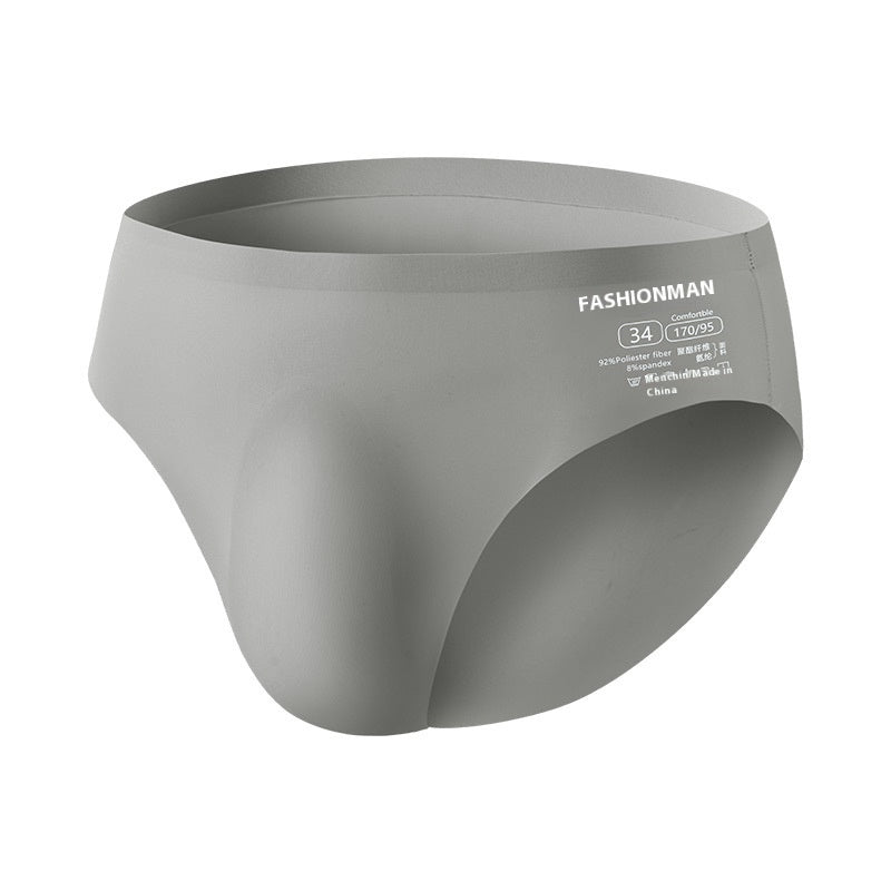 Ice Silk Men's Summer Seamless Briefs