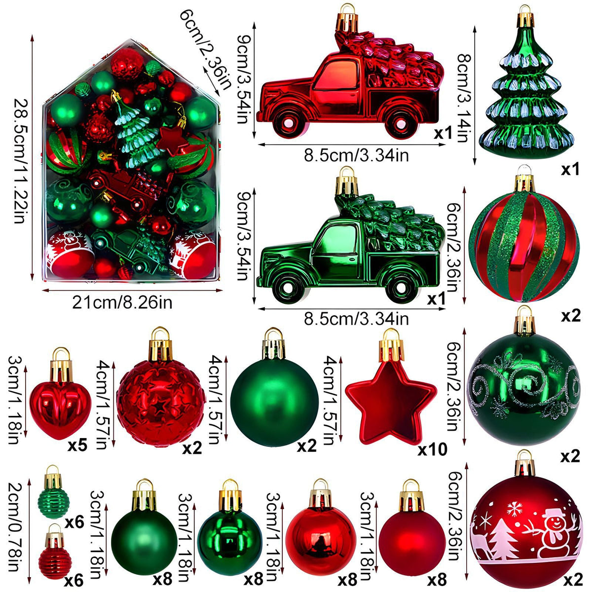 Christmas Tree Ornaments And Decorations