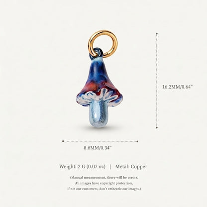 Fashionable Colorful Mushroom Pendant Accessory