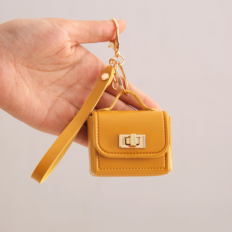 All-match Accessory Small Wallet PU Keychain