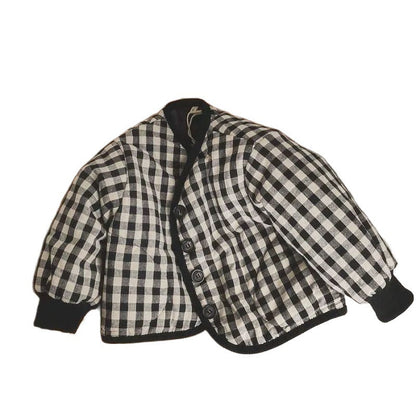 Elegant Cotton-padded Clothes All-matching Korean Style Children's Baby