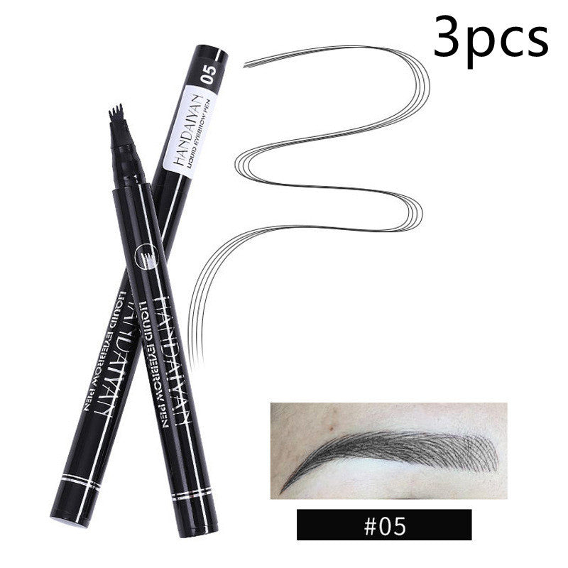 Four-Head Liquid Tattoo Eyebrow Pencil