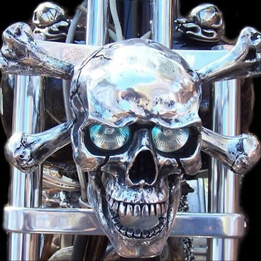 Skull Motorcycle Headlight Decoration