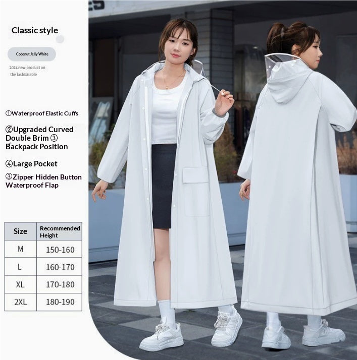 Heavy-Rainproof One-Piece Raincoat For Electric Bicycles