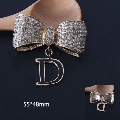 Diamond Bow-shaped Shoe Buckle Accessories Diy Phone Case Ornament Accessories