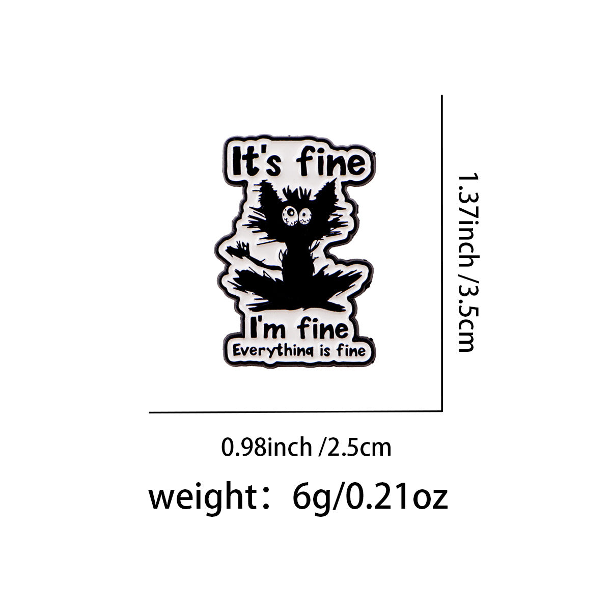 Different-letter English Brooch Alloy Badge