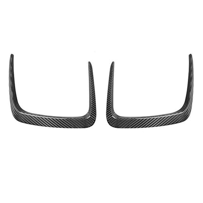 Automotive dry carbon fiber front bumper grille