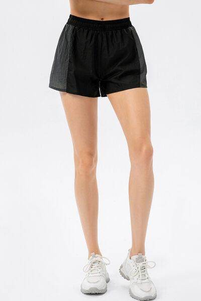 Color Block Drawstring Active Shorts for Comfort and Style