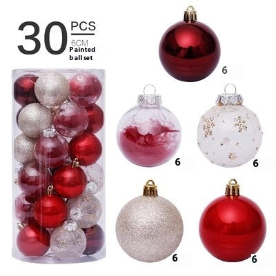 Christmas Decorations 6CM Painted PET