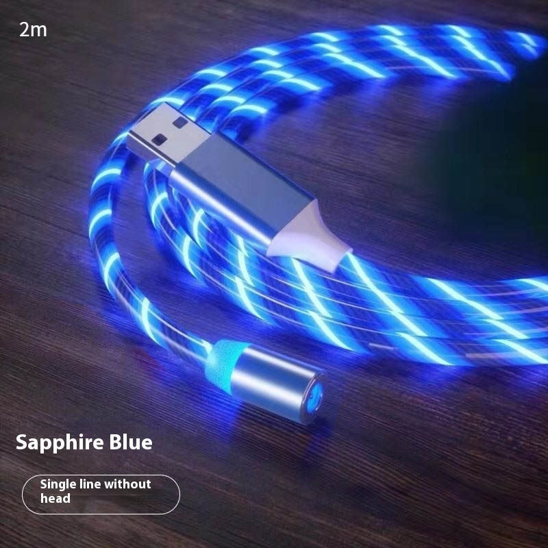 Magnetic Fast Charging Cable Type-C Micro USB LED