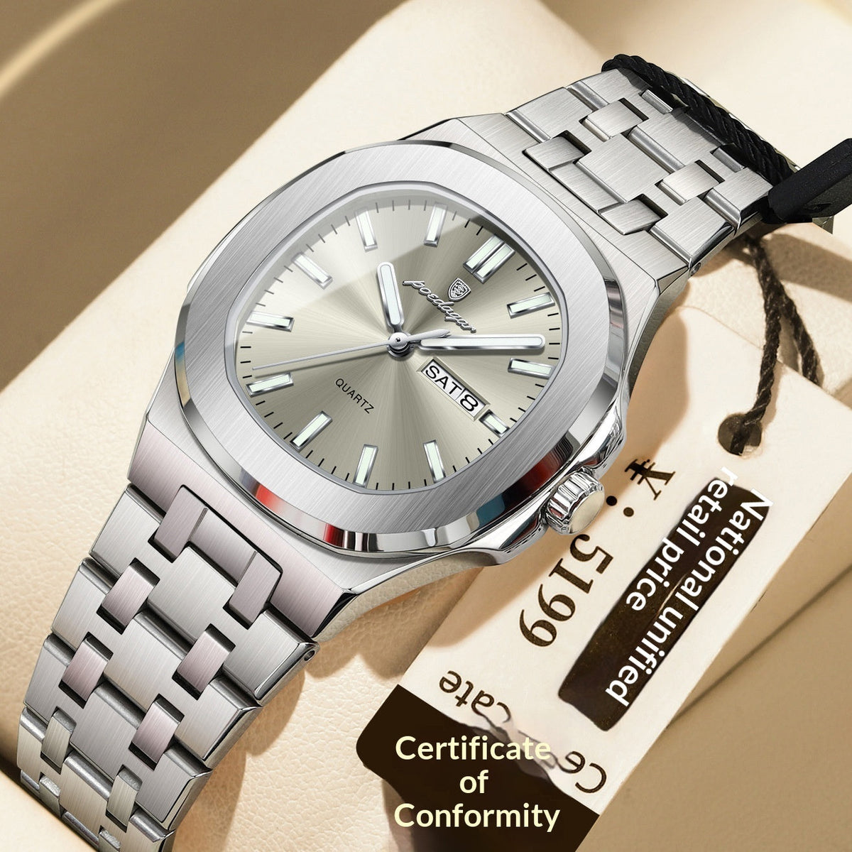 Ultra-thin Watch With Waterproof And Luminous Features