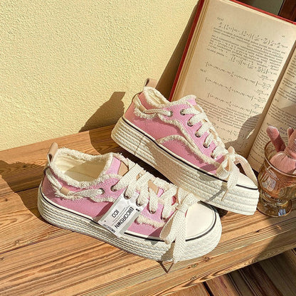 Fall Classic Style Canvas Shoes Women's Low-top