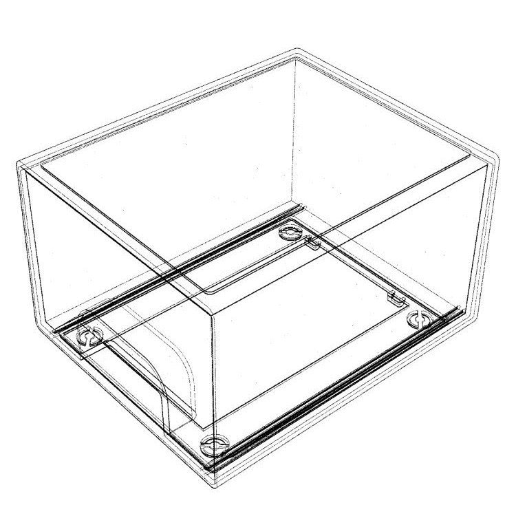 1 2 4 Pack Clear Stackable Storage Drawers, 11.2cm, 4.4in  Tall Acrylic Bathroom Makeup Organizer,Plastic Storage Bins For Vanity, Undersink, Kitchen Cabinets, Pantry, Home Organization