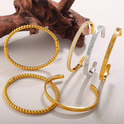 Buckle Bracelet Alloy Open-end Bracelet