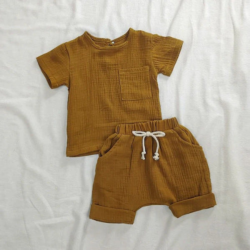 Simple Nordic Style Pure Cotton Children Suit