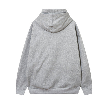 Solid Color With Fur Turtleneck Hooded Sweater For Men