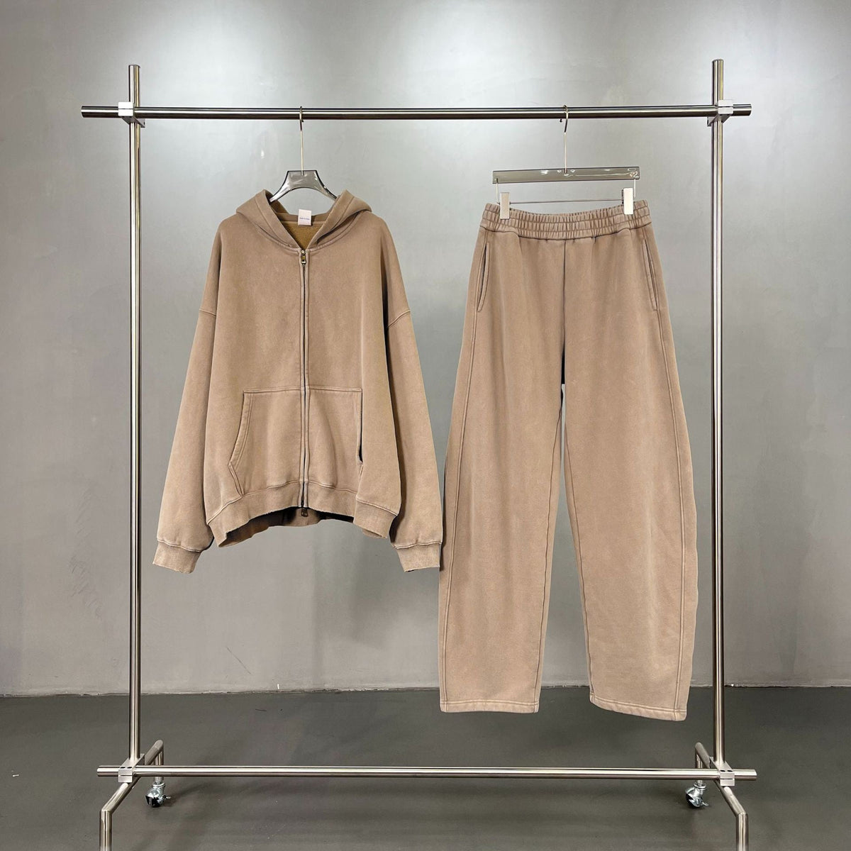 New Trendy Brand Brushed Washed Long Pants