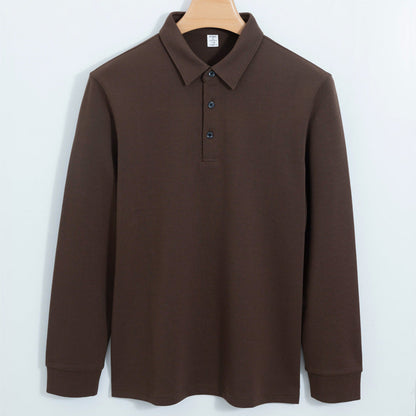 Unisex Thickened Long Sleeve Polo Shirt