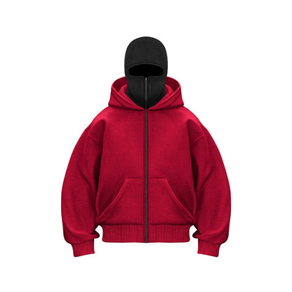 Men's And Women's Double-headed Zipper Hoodie