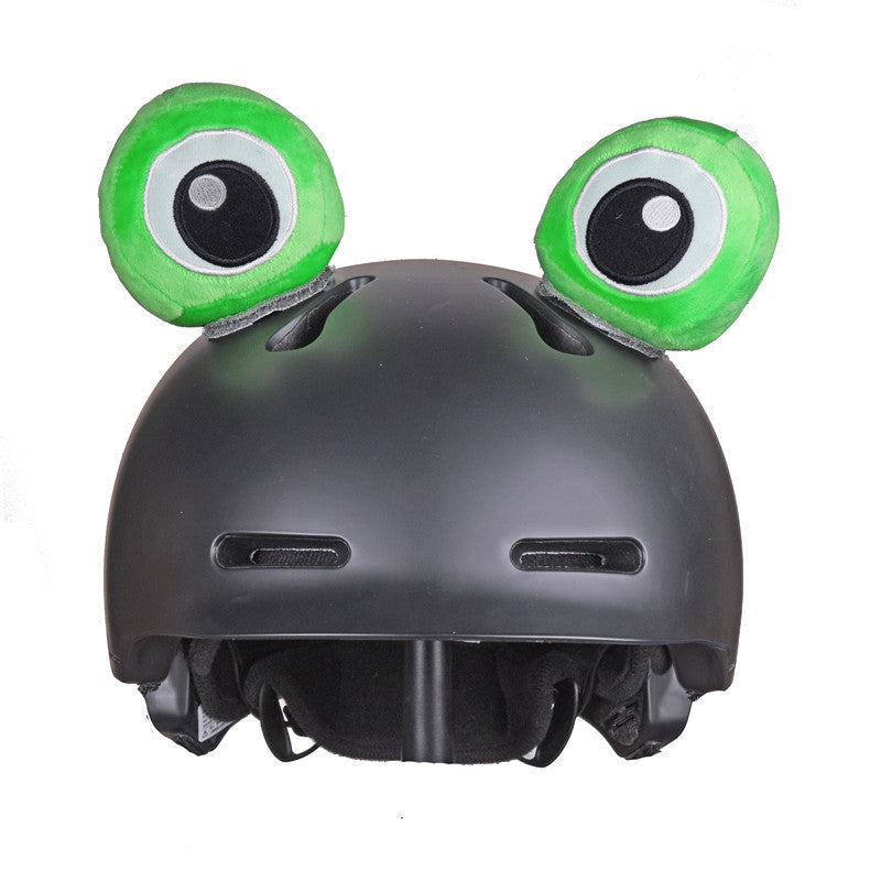 Motorcycle Frog Eyes Helmet Cat Ears Decoration