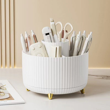 Desktop Rotating Cosmetic Brush Storage Container Cosmetic Storage