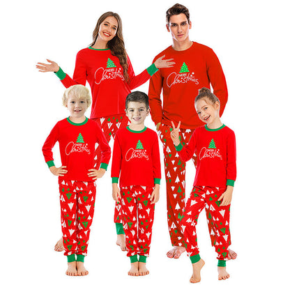 Printed Plaid For Parent-child Home Clothes