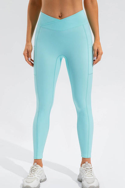 High Waist Active Leggings with Pockets for Women