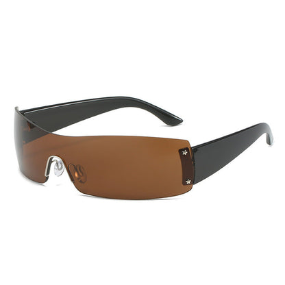 Personality Ins Siamese Glasses Fashion In Europe And America