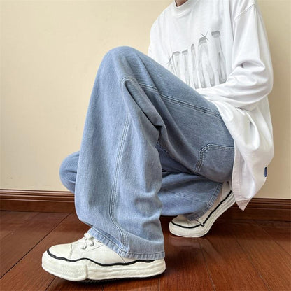 Distressed Straight Jeans For Men