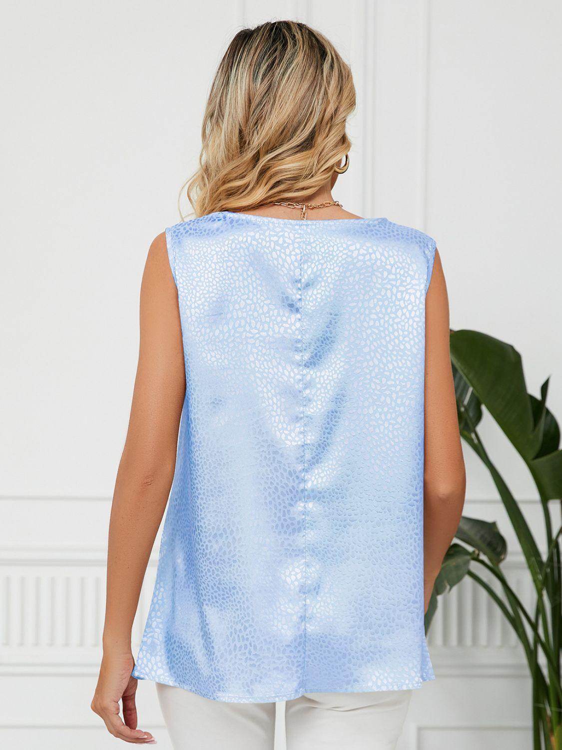Solid Cowl Neck Top for Women in Opaque Rayon Blend
