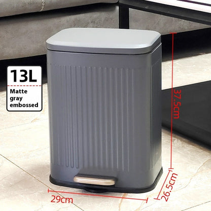 Stainless Steel Trash Can Kitchen Hygiene