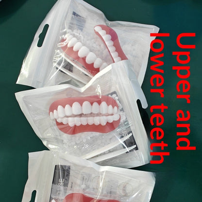 Upper and Lower Teeth Silicone Artificial Teeth Braces