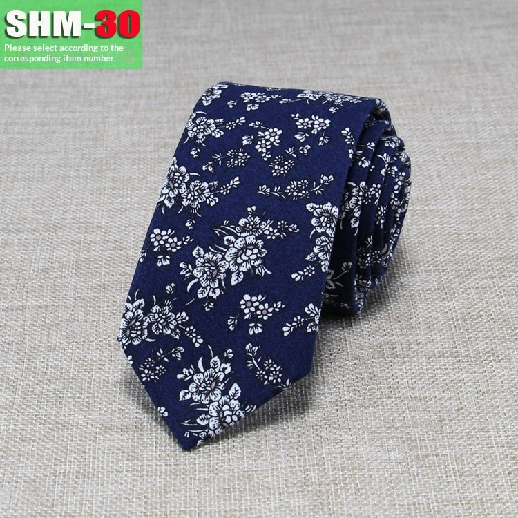 Narrow Casual Patterned Tie For Men
