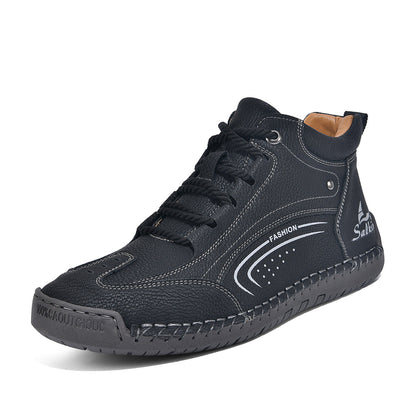 Plus-size Mens Fashion With Hand-stitched Soles