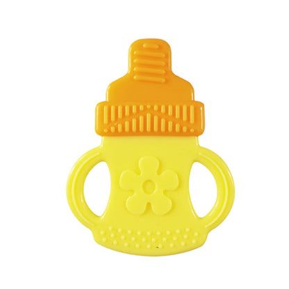 Toddlers Infants Baby Teething Toy Soft Silicone Fruit Teether Holder