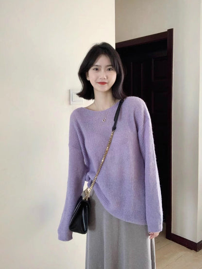 Thin Loose And Lazy Style Pullover Top