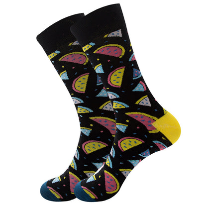 Geometric Fruit Women Socks Street Trend