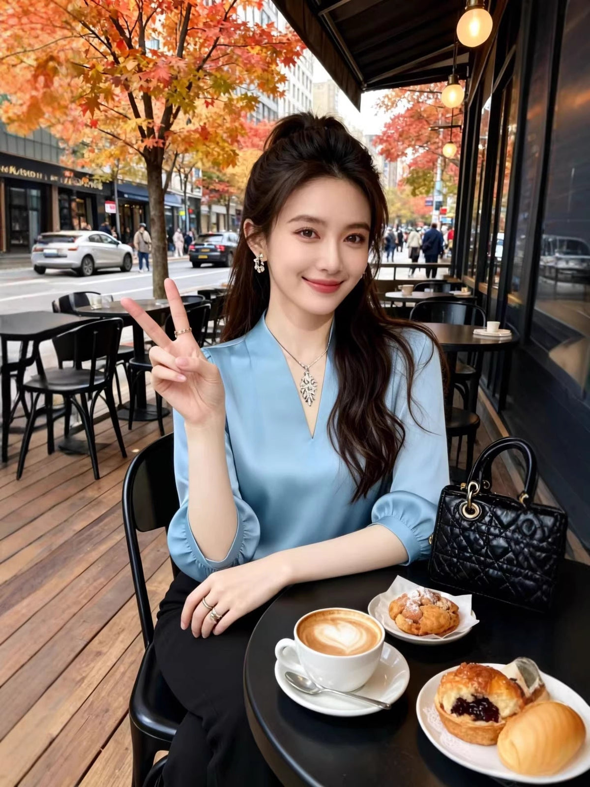 Versatile Figure-flattering Blue Shirt A Uniquely Beautiful Little Top